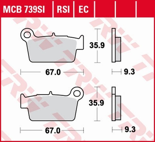 Plaquettes frein kh367 - plaquettes, de