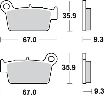 Plaquettes frein kh367 - de,